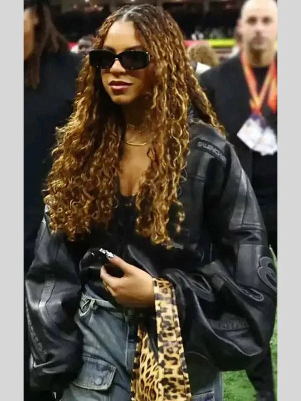 Beyonce Super Bowl Oversized Bomber Jacket
