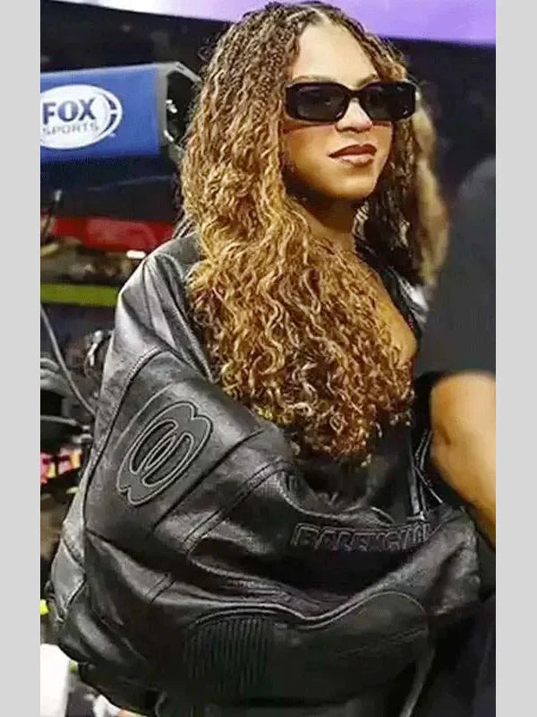 Beyonce Super Bowl Oversized Jacket Black