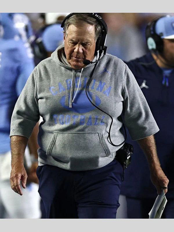 Bill Belichick Carolina Hoodie Grey
