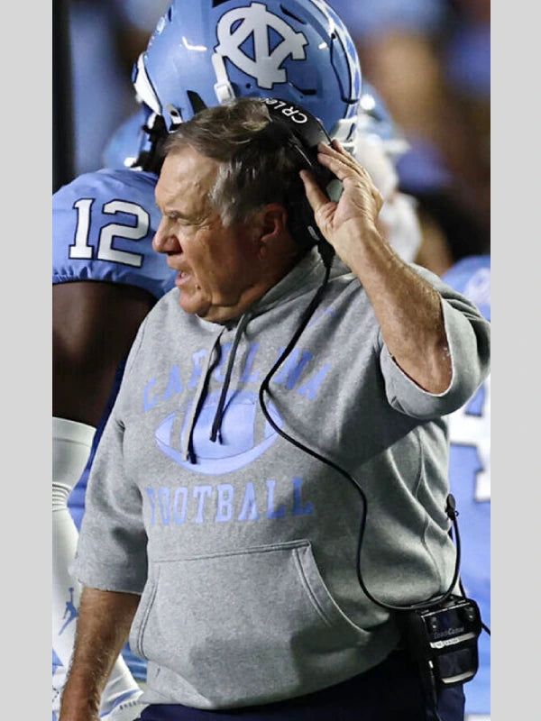 Bill Belichick Grey Cutoff Hoodie