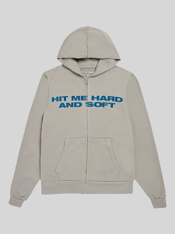 Billie Eilish HIT ME HARD AND SOFT Grey Hoodie