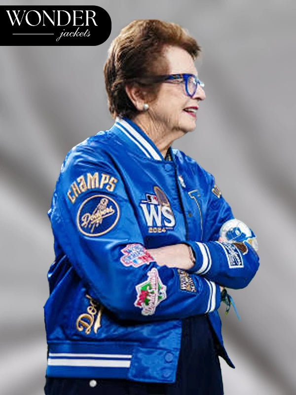 Billie Jean Los Angeles Dodgers Varsity Blue Jacket