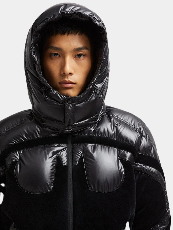 Black Puffer Moncler Solander Batman Down Jacket