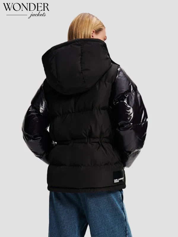 Black Puffer jacket karl lagerfeld