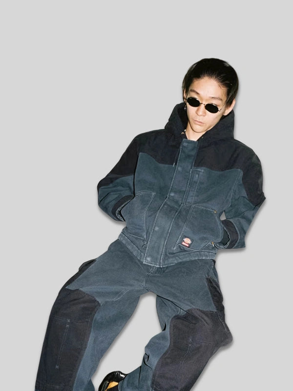 Black Supreme Dickies Hooded Work Jacket
