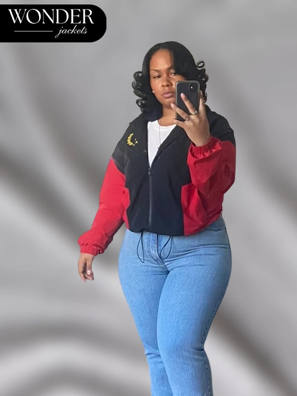 Black American Heritage Flag Jacket Coaches Styles