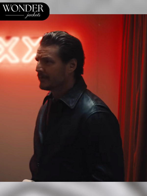 Pedro Pascal Freaky Tales Black Leather Jacket