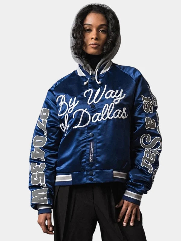 Blue By Way of Dallas Cowboys Varsity Jacket