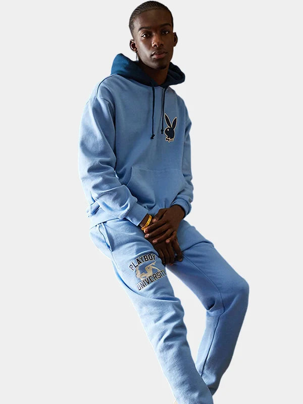 Blue Playboy University Hoodie