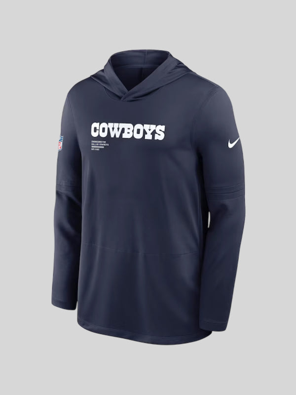 Blue Dallas Cowboys Sideline Hoodie