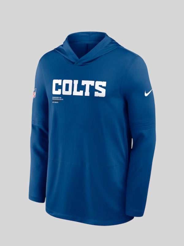 Blue Long Sleeve Hoodie Indianapolis Colts