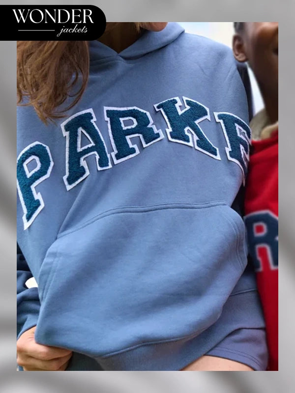 Blue Womens Parke Hoodie Sweatshirt