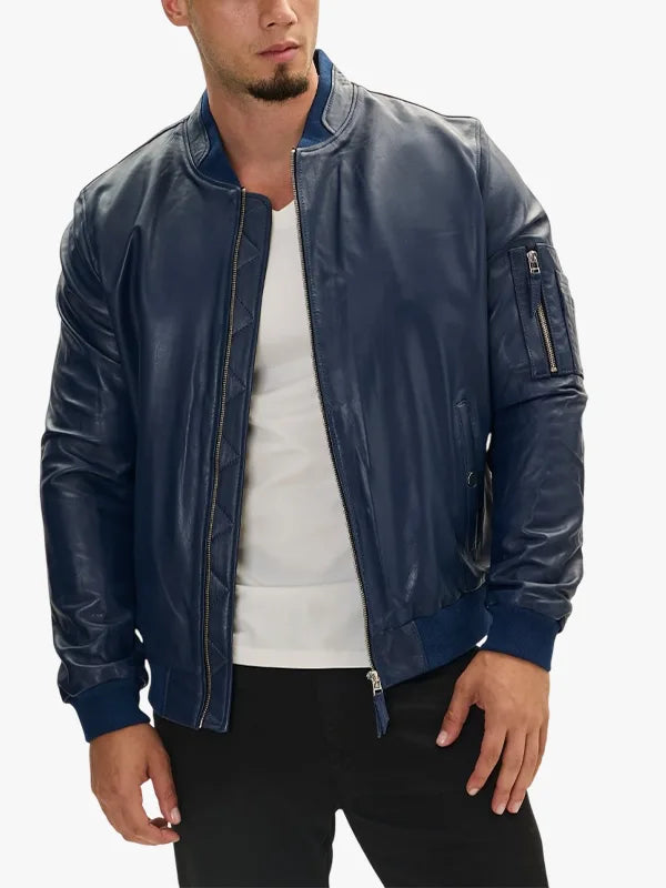 Bomber Genuine Leather Jacket 