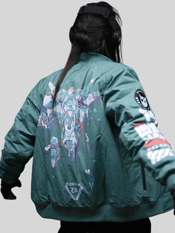 Boomslank x M.RAGE Arsenal Green Bomber Jacket