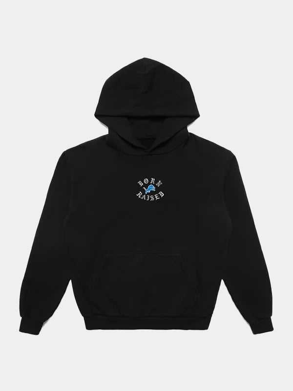 Born x Raised Detroit Lions Chrome Rocker Hoodie