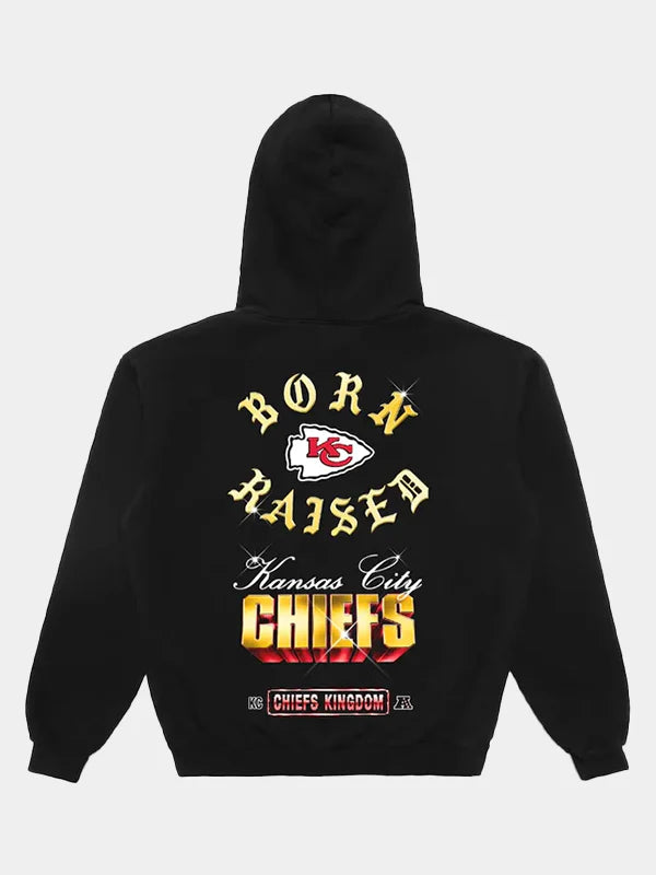 Born x Raised Kansas City Chiefs Chrome Rocker Hoodie Black