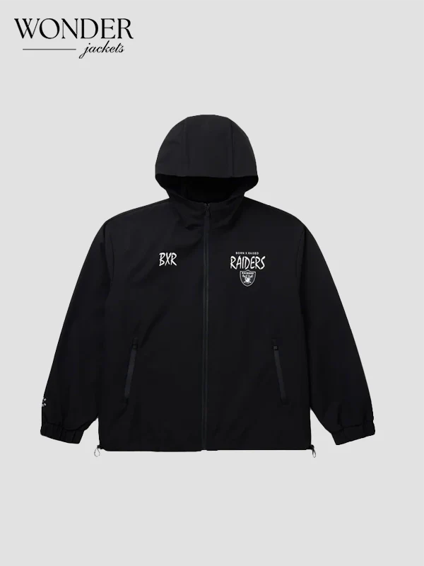 Born x Raised Raiders Attitude Black Track Jacket