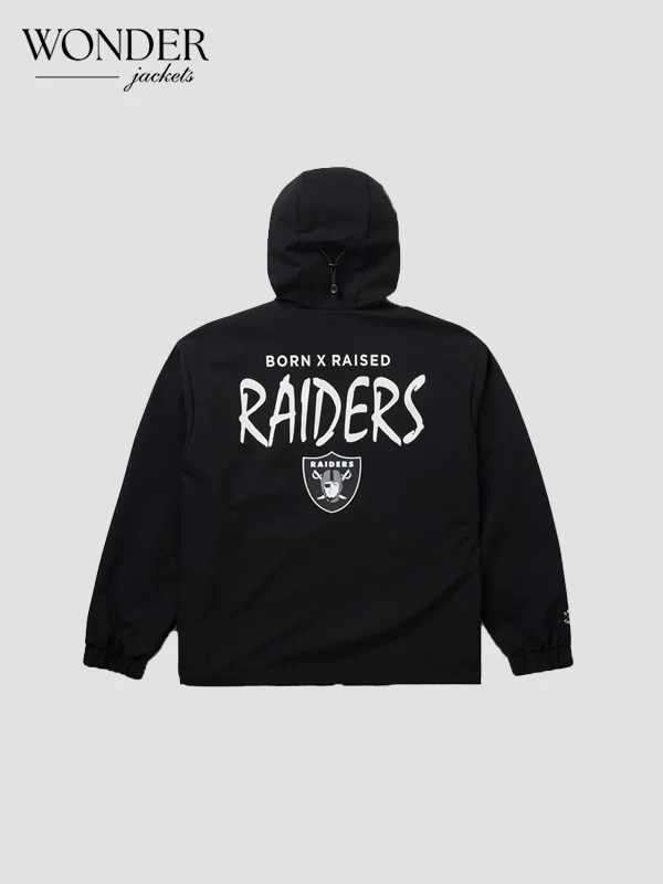 Born x Raised Raiders Attitude Track Jacket Black