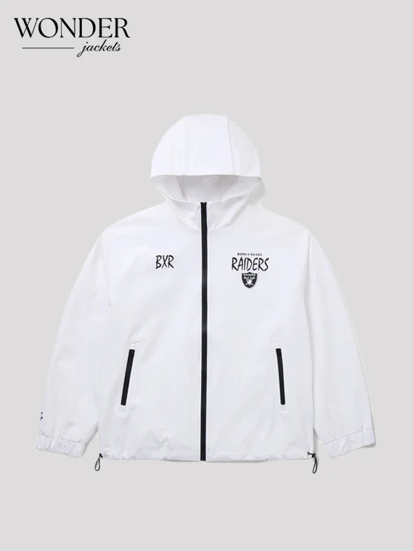 Born x Raised Raiders Attitude Track Jacket White