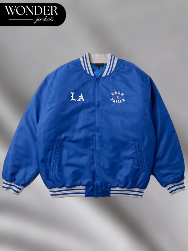 Born X Raised Dodgers Blue Jacket