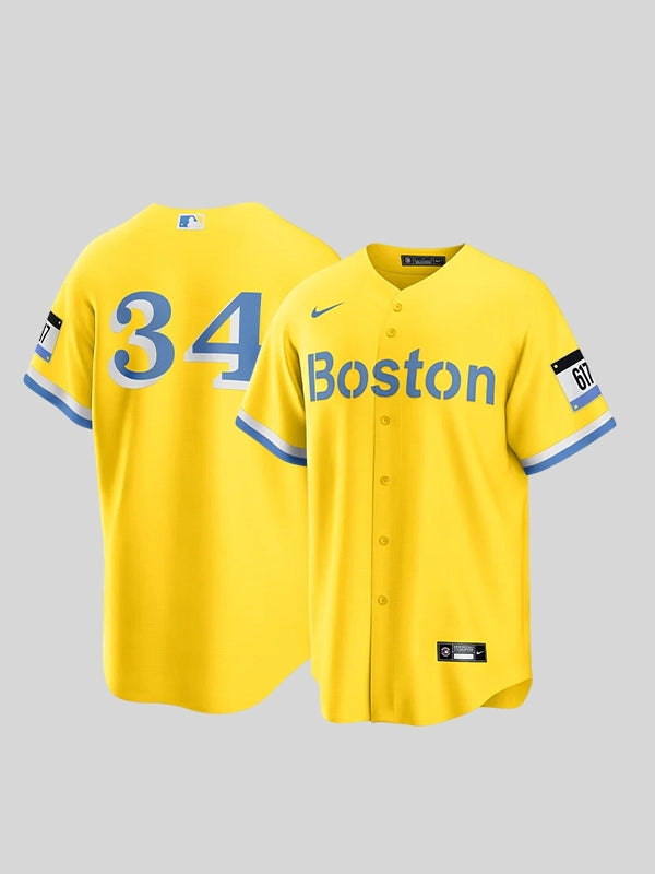 Boston Red Sox Yellow Jersey