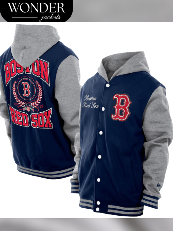 Boston Red Sox New Era Throwback Prep Full-Snap Hoodie Jacket
