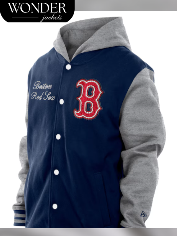 Boston Red Sox New Era Throwback Prep Hoodie Jacket