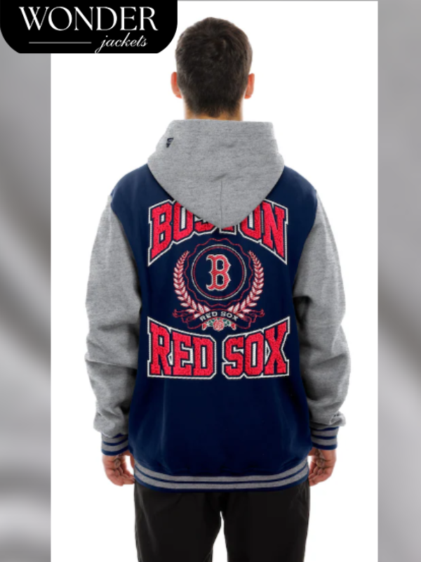 Boston Red Sox New Era Throwback Prep Jacket Hoodie