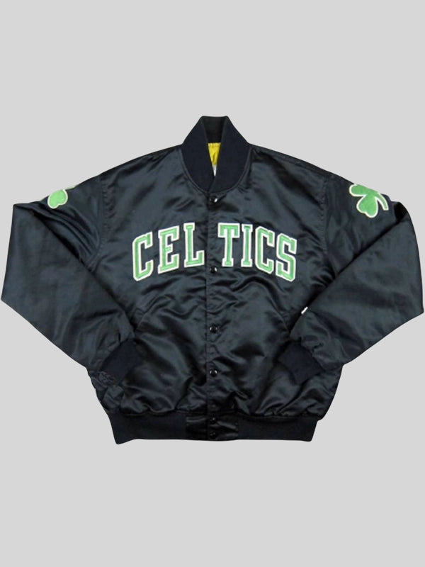 Boston Celtics Satin Starter Black Jacket