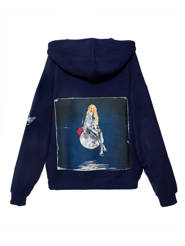 Boys Lie Houston Hes a Problem Blue Hoodie