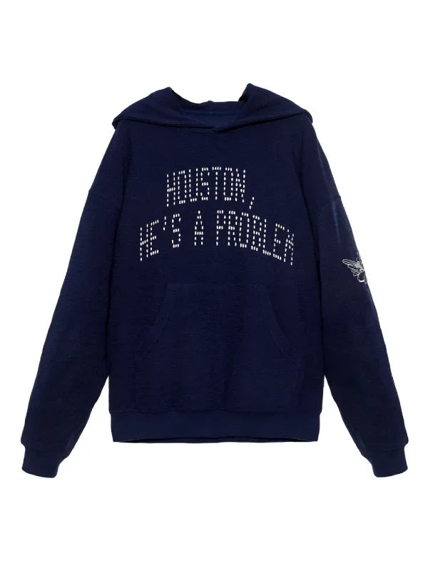 Boys Lie Houston Hes a Problem Racer Hoodie