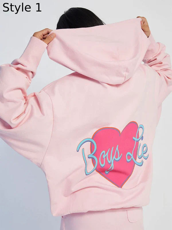 Boys Lie Pink Rose Unbreakable Hoodie