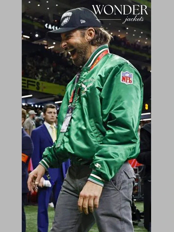 Bradley Cooper Eagles Super Bowl LIX Jacket Green