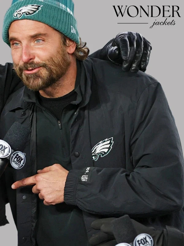 Bradley Cooper Eagles Jacket Black