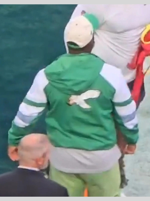 Brandon Graham Eagles White And Green Jacket