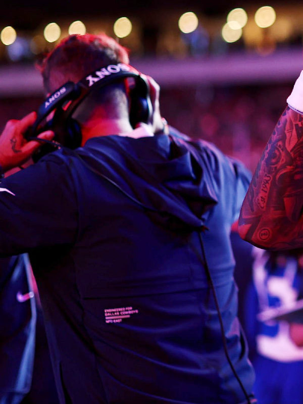 Brian Schottenheimer Cowboys Aanorak Jacket Blue