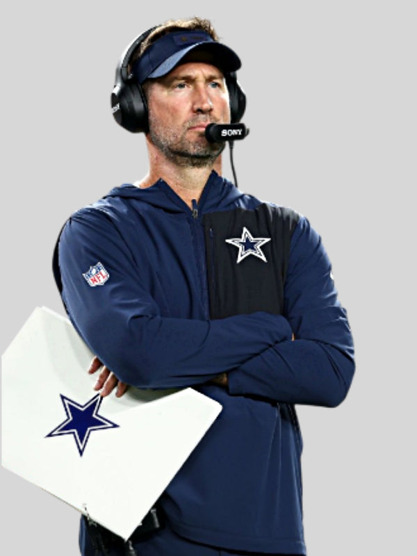 Brian Schottenheimer Dallas Cowboys Anorak Jacket Blue