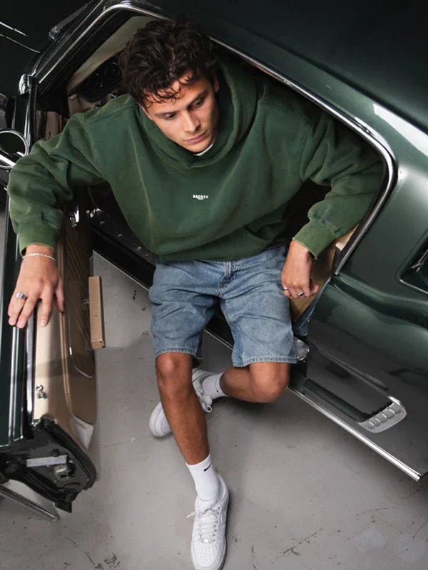 Broken Oslo Green Oversized Hoodie