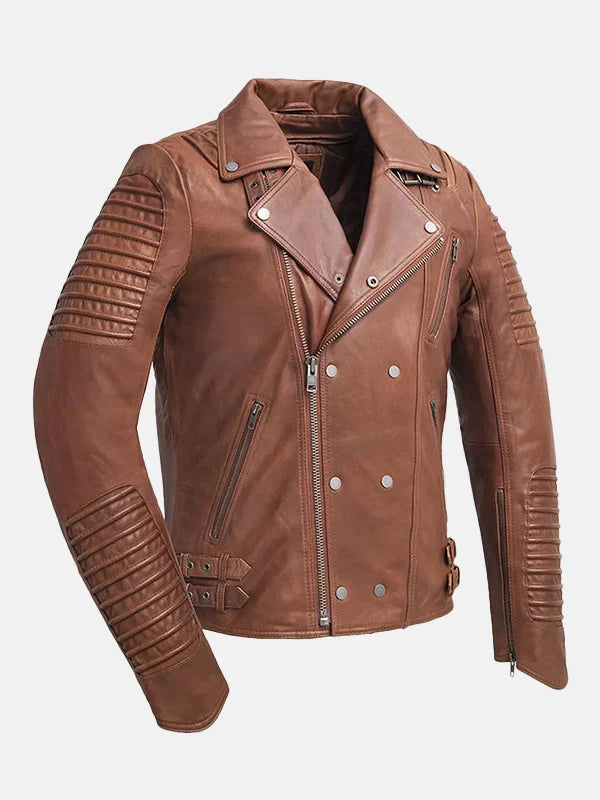 Brooklyn Mens Fashion Brown Leather Jacket