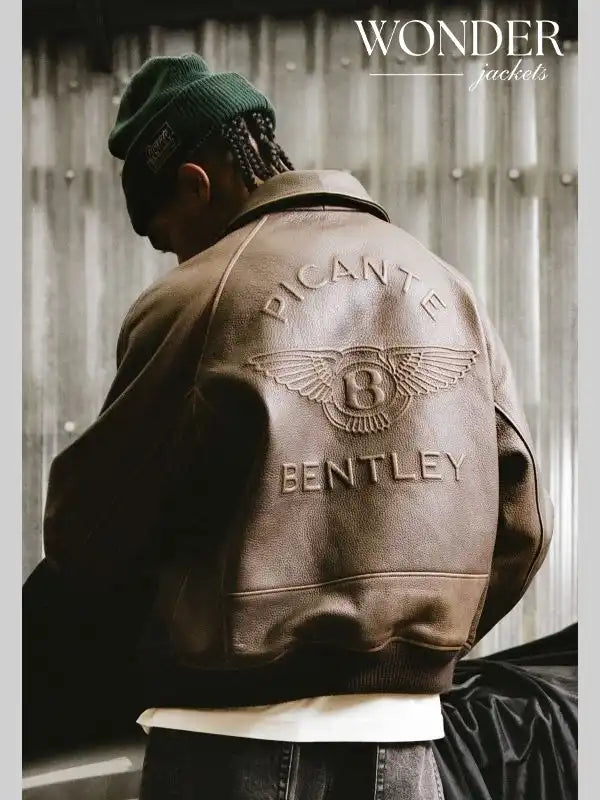 Brown Leather Picante Bentley Jacket