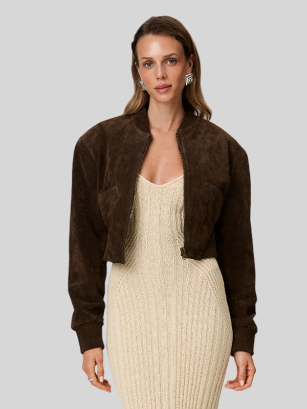 Brown Suede Adoore Jacket