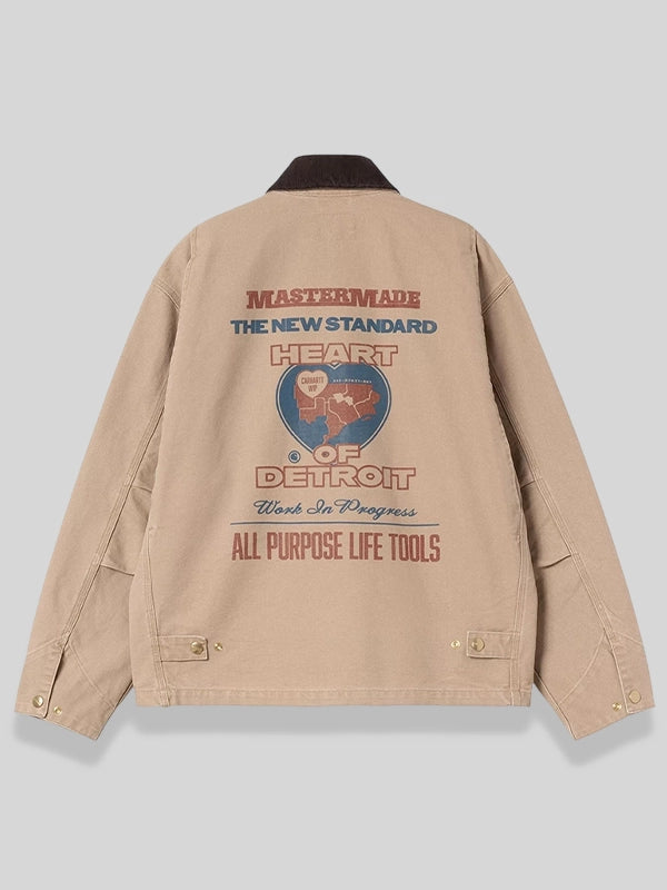 Brown Carhartt OG Arcan Graphic Jacket