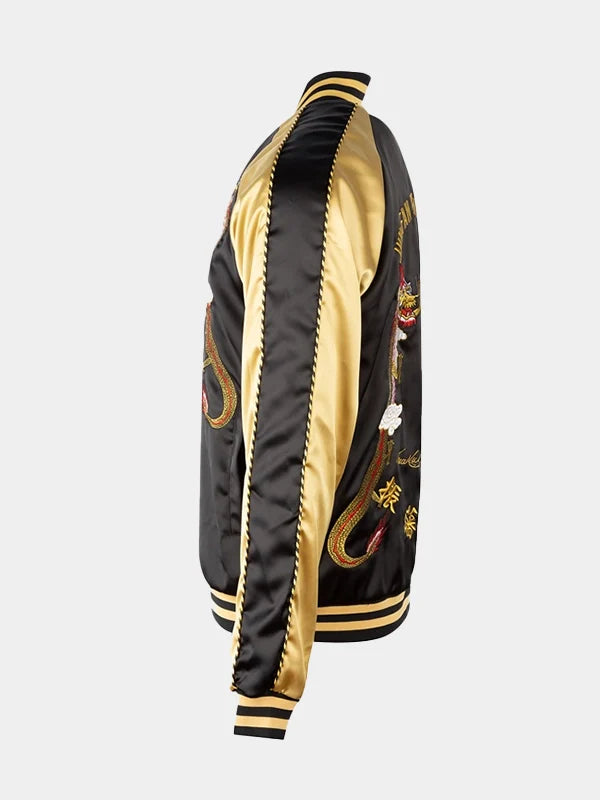 Bruce Lee JFGF Institute Embroidered Satin Jacket