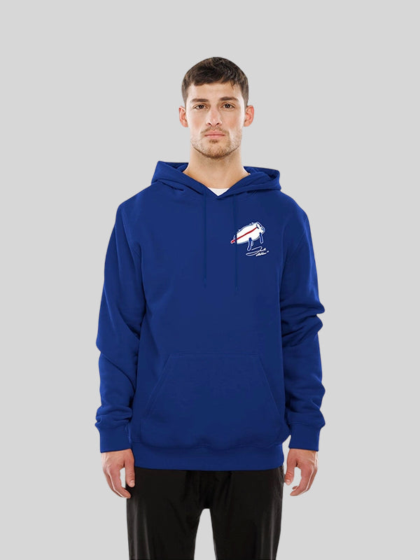 Buffalo Bills New Era Billustration Josh Allen Hoodie
