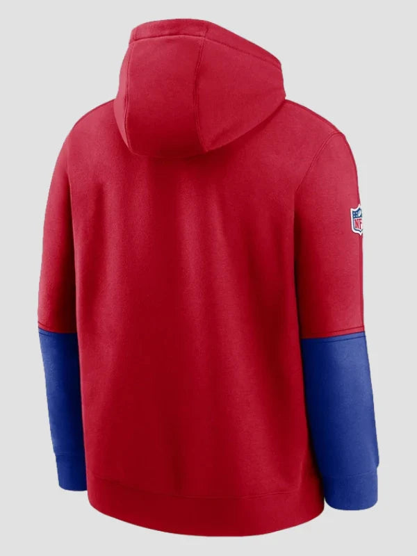 Buffalo Bills Red Sideline Hoodie