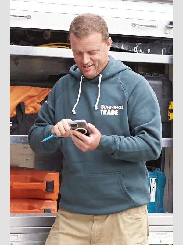 Bunnings Trade Hoodie Green