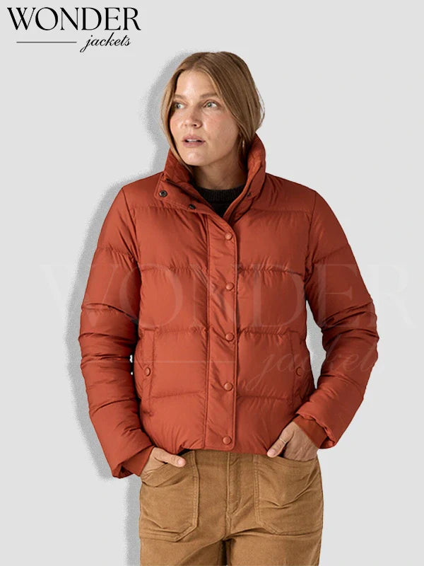 Burnished Red silent down Patagonia Jacket