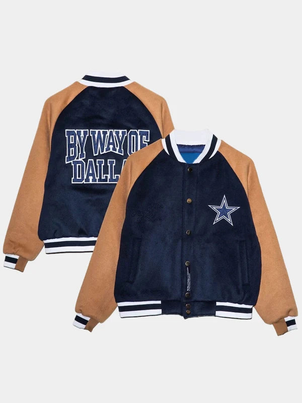 By Way of Dallas Cowboys Letterman Full-Snap Jacket