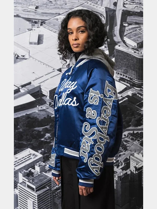 By Way of Dallas Jacket Blue Varsity