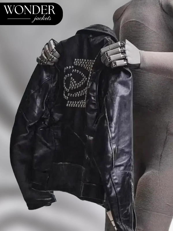 CEO of NVIDIA Jensen Huang ERL Black Leather Motorcycle Jacket